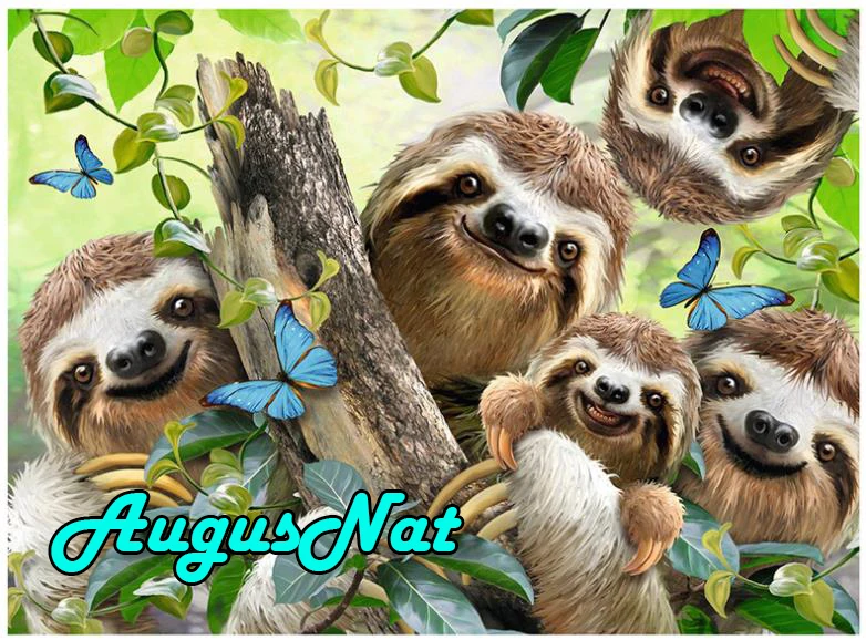 Алмазная мозаика с надписью sloth dimont картина вышивкой бисером блестками Алмазный