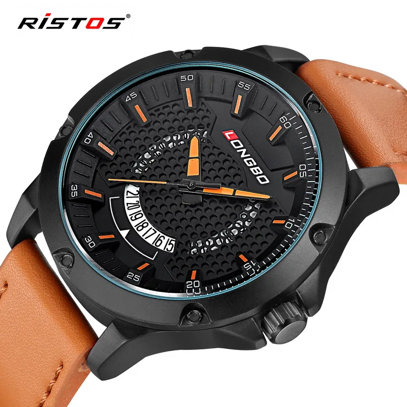 2018 модные Календари наручные Повседневные часы Для мужчин лучший бренд