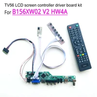 for b156xw02 v2 hw4a 1366768 laptop lcd screen 40 pin lvds 15 6 wled vgaavaudiorfusb tv56 controller driver board kit