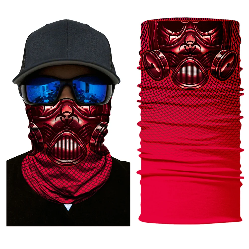 Балаклава маска для лица мотоциклетная тактическая Durag с призрачным черепом шеи