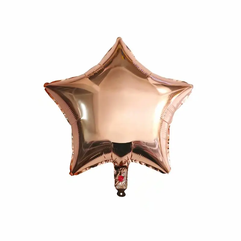 rose gold 10 шт./лот 18 дюймов Звездный шар надувной Гелиевый шар для свадьбы, дня рождения, рождественской вечеринки, украшения, детские игрушки, подарки - Цвет: rose gold