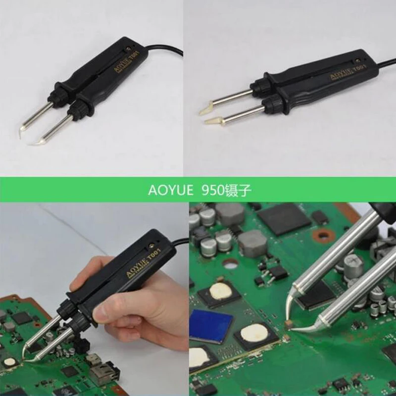 Паяльная станция Aoyue 950 SMD с горячим пинцетом паяльная воздухом 220 В | Инструменты