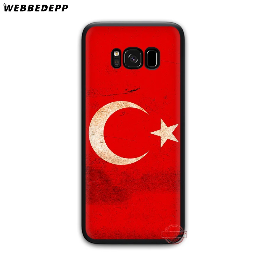 WEBBEDEPP типографии флаг Турции Мягкий чехол для Samsung A6 A7 A8 A9 J6 2018 S6 S7 S8 S9 S10E S20 ультра