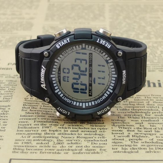Цифровые часы Aismei со светодиодным дисплеем спортивные мужские модные
