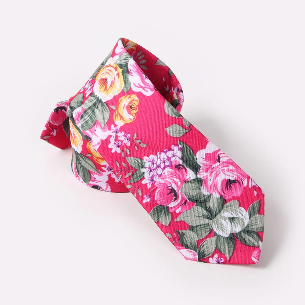 

New Fashion Ties For Men Flora Print Mens Necktie Casual 6cm Slim Skinny Tie For Wedding Party Business Flowers Necktie Corbatas