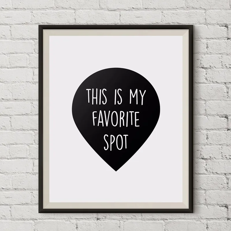 Любимый рисунок на пятнах настенный художественный плакат в скандинавском стиле