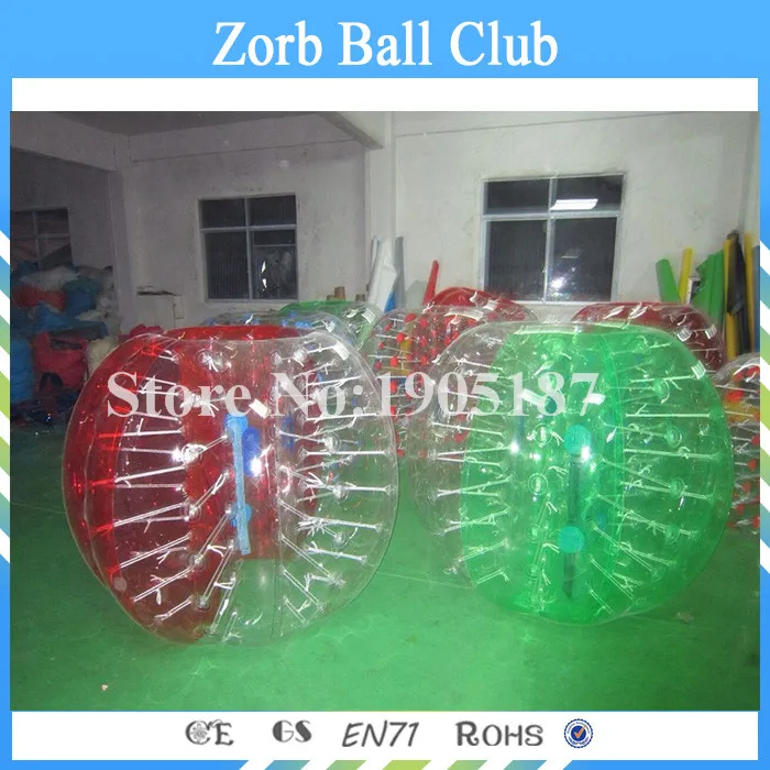 Free Shipping A Lot Of 1.0mm TPU 10 PCS(5 Red+5 Blue) Inflatable Zorb Ball Bubble Soccer Bumper For Sale | Игрушки и хобби