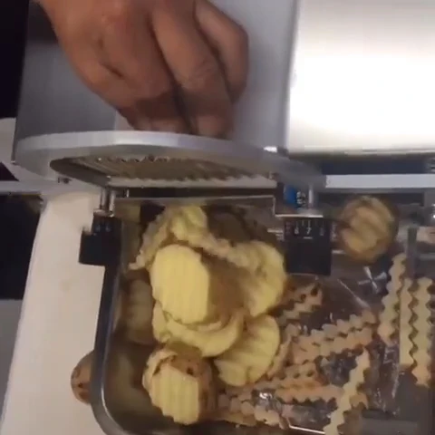 Машина для резки картофеля ручная волнистая машина нарезания фри волн чипсов