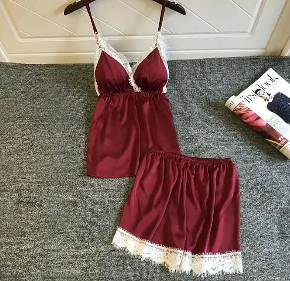 Fdfklak новинка пижама femme сексуальная для женщин тонкая короткая Пижама комплект