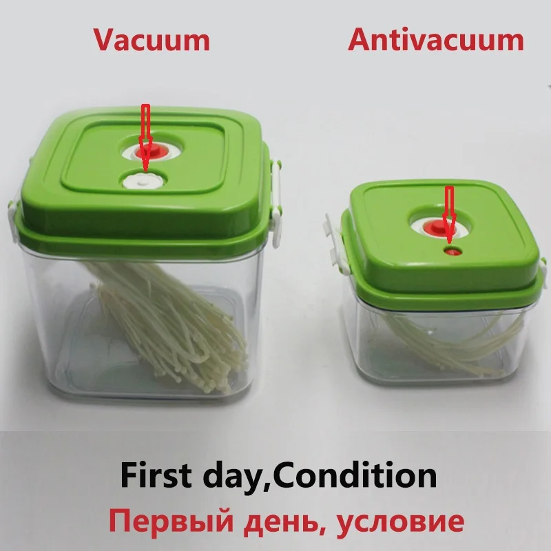 Лучшее качество Экономичные Продукты вакуумный пластиковый Квадратный Контейнер Для Хранения Продуктов герметичные свежие канистры