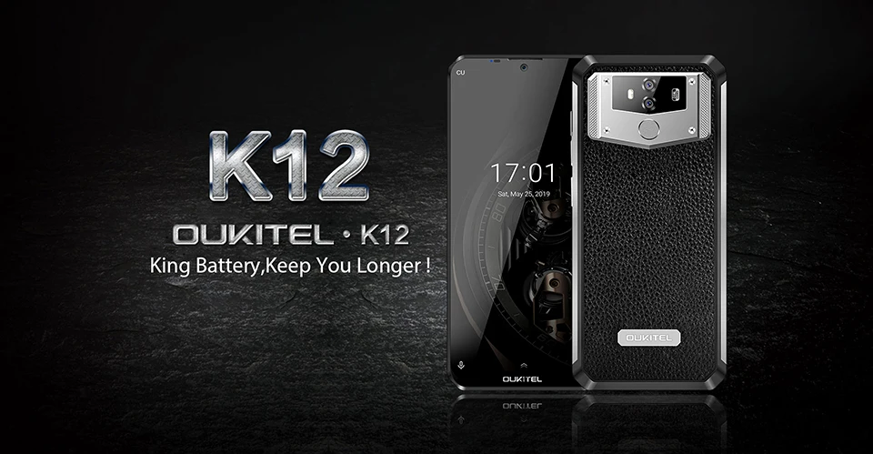 OUKITEL K12 5 V 6A Смартфон Android 9,0 мобильный телефон 6,3 ''19,5: 9 MTK6765 6G ram 64G rom NFC 10000 mAh быстрая зарядка отпечатков пальцев