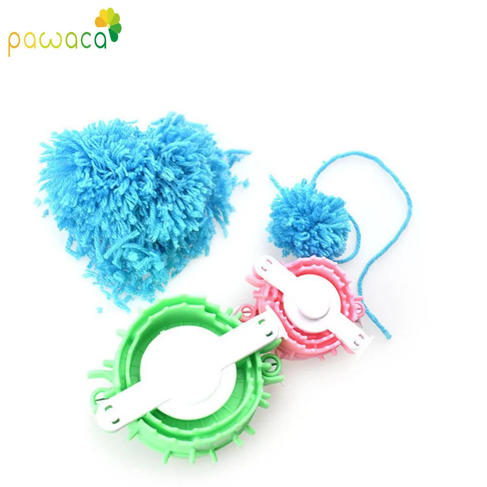 2 размера Набор для создания помпонов в форме сердца пушистый шар тканевый