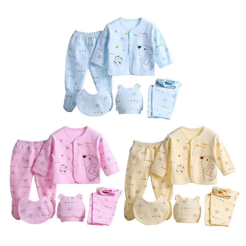 

Funny Newborn Baby Suits Pure Cotton ( 5pcs/set) Baby Fashion Underwear 15 Colors Sets Infant Unisex Suit 0~3M