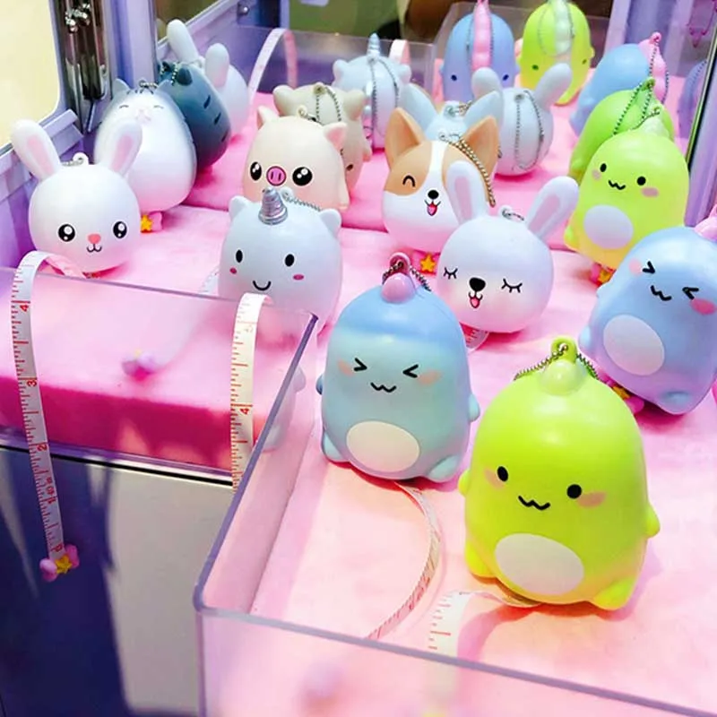 Kawaii Украшение мультфильм мягкая линейка 3D мини животное измерительная лента 1 м