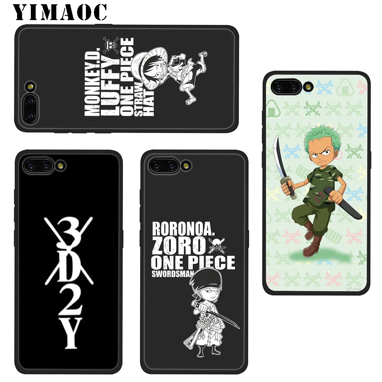 YIMAOC ZORO One Piece Monkey D Luffy Мягкий силиконовый чехол для Huawei P20 Pro P10 P9 P8 Lite Mini 2017 P Smart Z 2019 TPU
