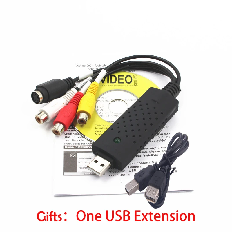 Новое поступление USB 2 0 Easycap захват 4 канальный видео ТВ DVD VHS Аудио Захват адаптер