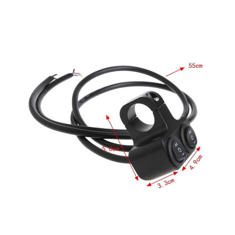 Dual 22mm Motorcycle Handlebar Switches High Low Beam Headlight Spot Light On Off Switch | Автомобили и мотоциклы