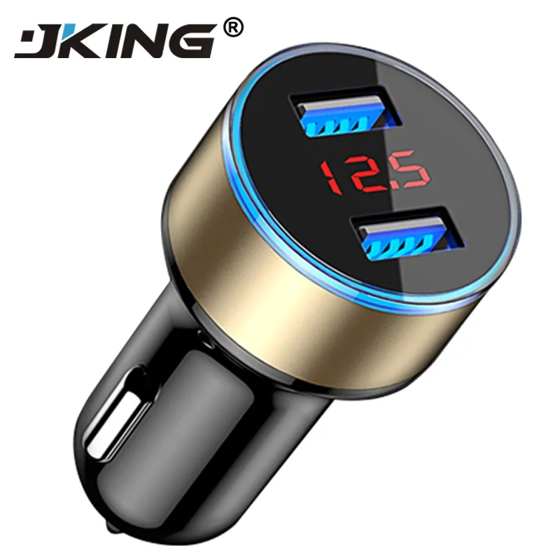 JKING двойной зарядное устройство USB адаптер 3.1A цифровой светодиодный дисплей