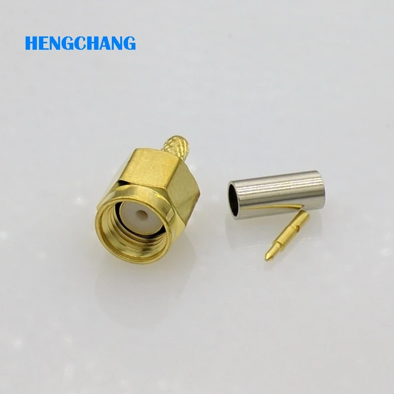 SMA Штекерный разъем обжимной RF для 50 1 5 RG174 RG316 LMR100 коаксиальный кабель 10 шт .|connector