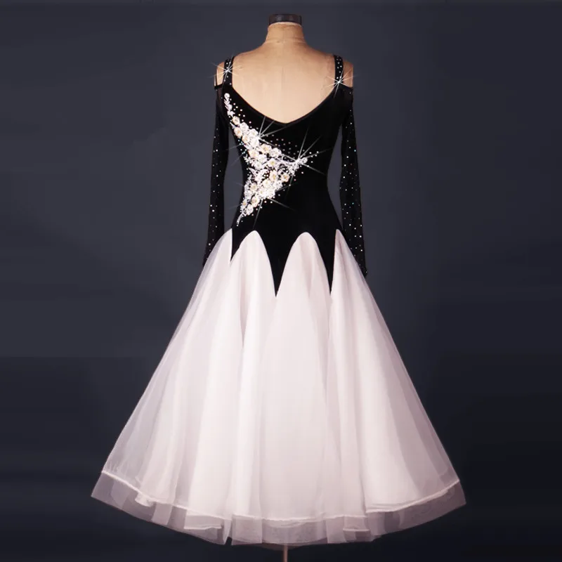 2017 дамы могут быть настроены бальных танцев соревнований платья с длинными