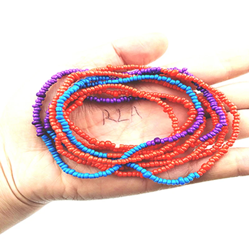 Bohemia Double Strand Bead Belly Chain For Women Body Jewelry 2019 Fashion Elastic Waist Summer Beach Belt |