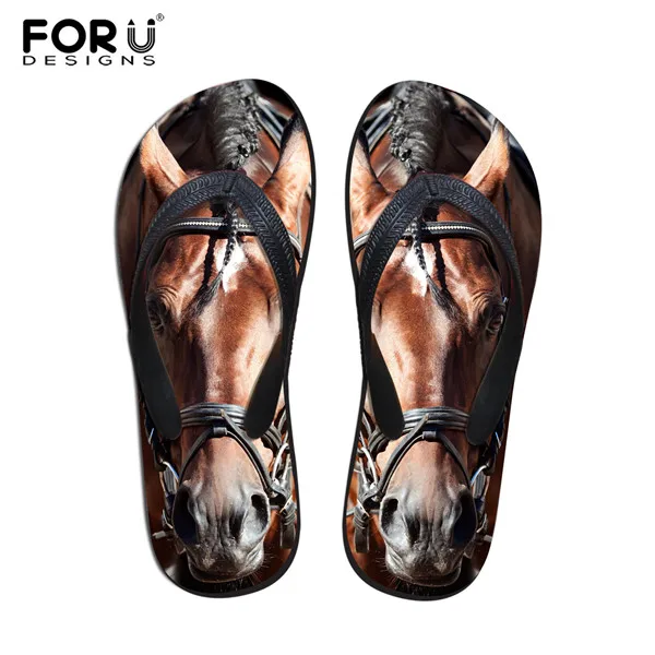 FORUDESIGNS/ г.; модные летние пляжные вьетнамки; женские шлепанцы; милые сандалии с 3D-принтом кота, собаки, терьера; женская обувь на плоской подошве - Цвет: 3155AB