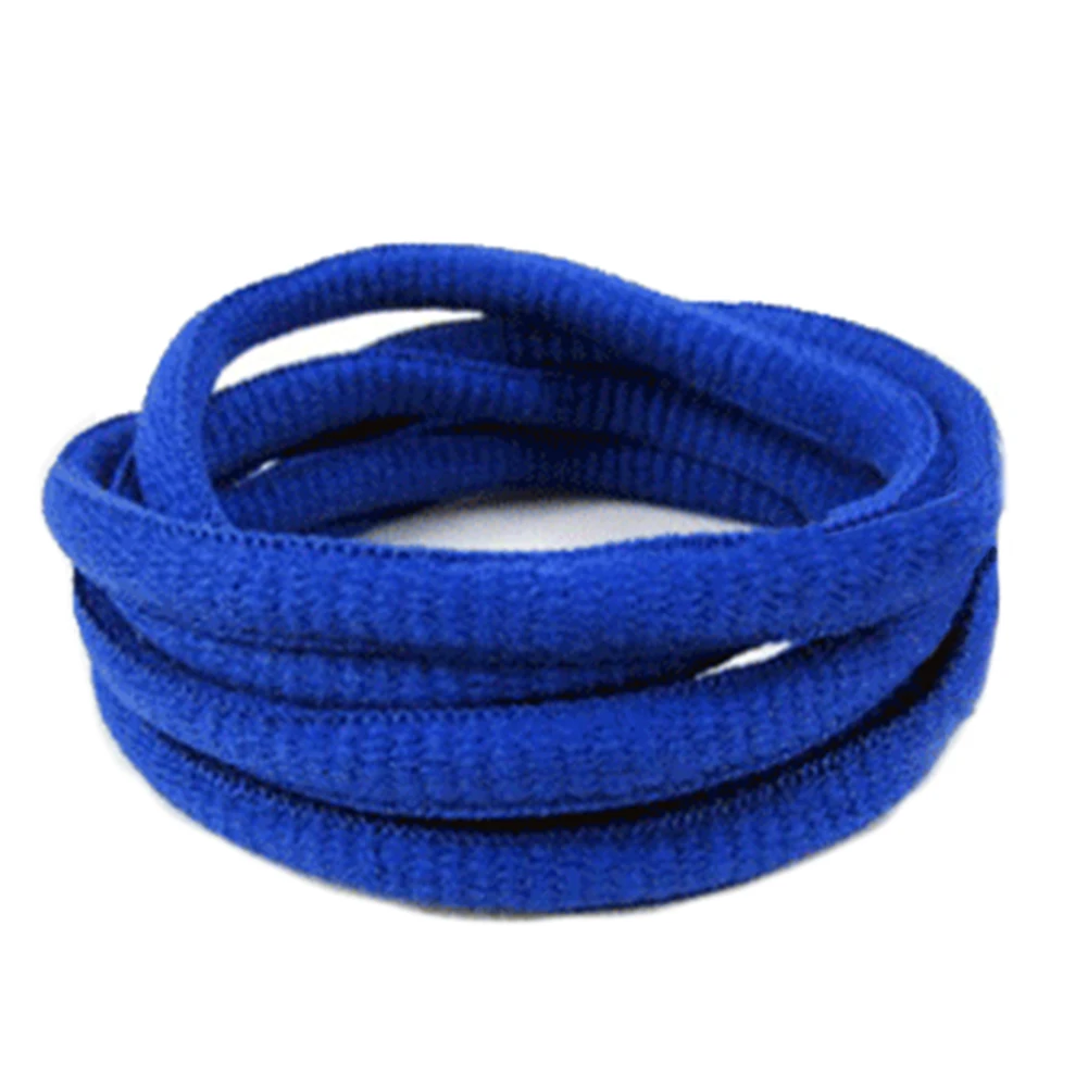 royal blue 2 шт шнурки цветные плоские круглые шнурок для кроссовка шнурки для обуви Новинка - Цвет: royal blue
