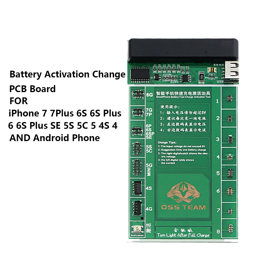 

Mobile Phone Battery Fast Charging and Activation Board 2 in 1 For iPhone 7 7Plus 6 6s 5 5s 4 4s Smartphone Repair Tool