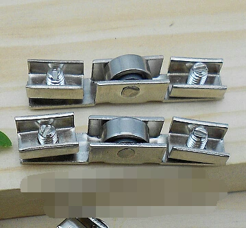 

furniture glass cabinet glass H bearing wheel sliding door wheel--long:44mm