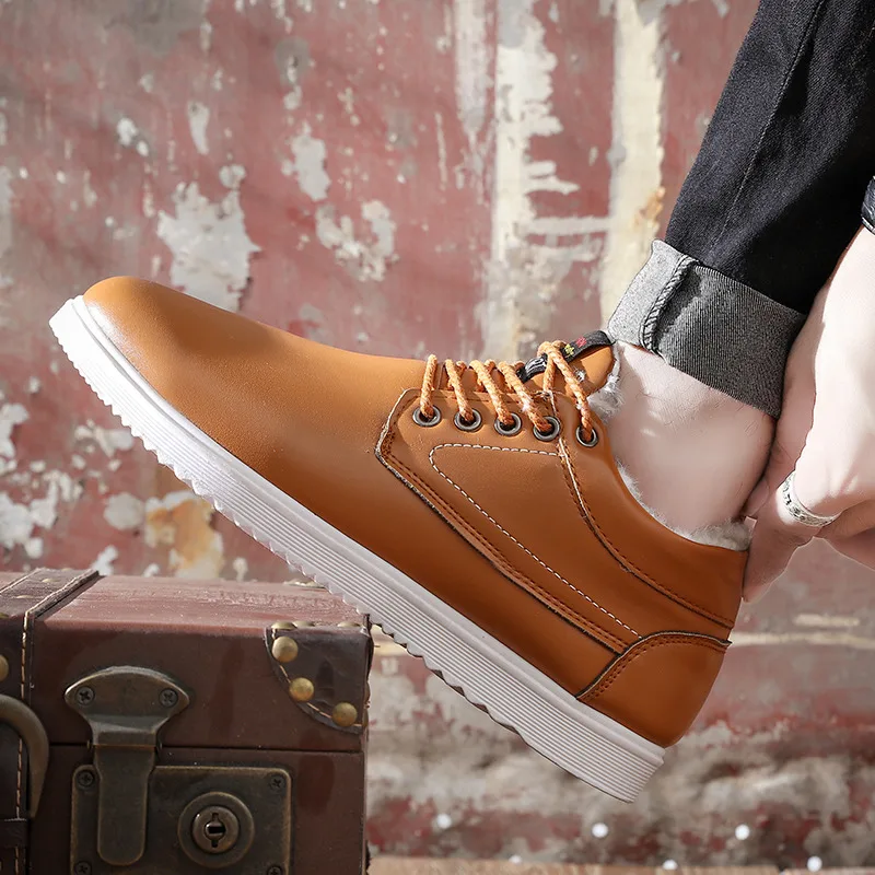 2018 Для мужчин обувь зима теплая Мужская Повседневное мужские лоферы зима-осень