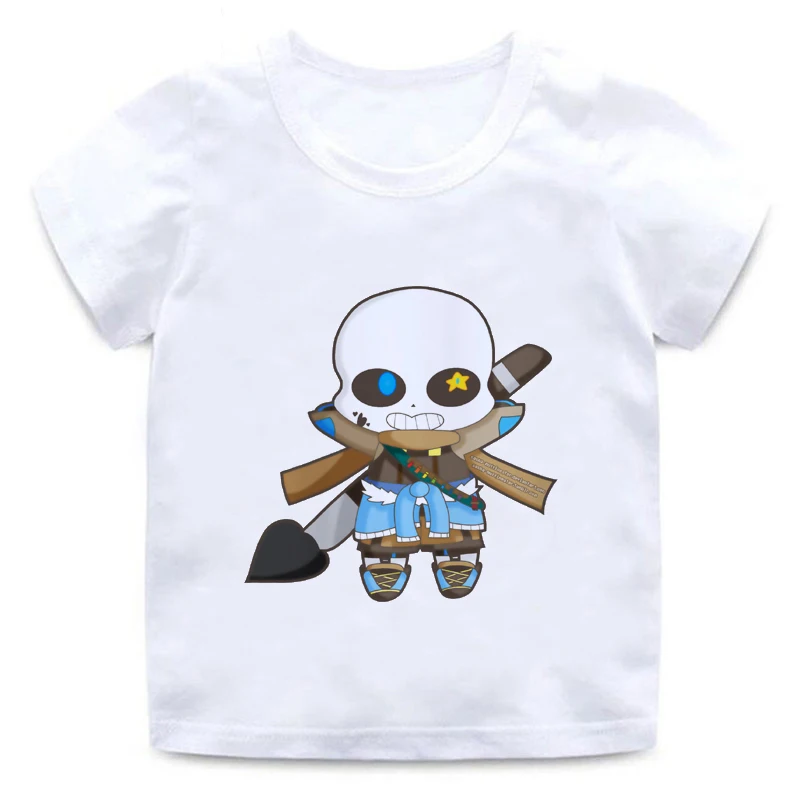 Детская футболка с принтом «игры без рукавов» для мальчиков и девочек; Kawaii; хлопковые топы с короткими рукавами и круглым вырезом; Новинка; забавная Повседневная Удобная футболка - Color: 06