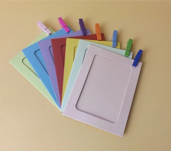 Бесплатная доставка (10 шт./партия) 5-дюймовая фоторамка флуоресцентные цвета