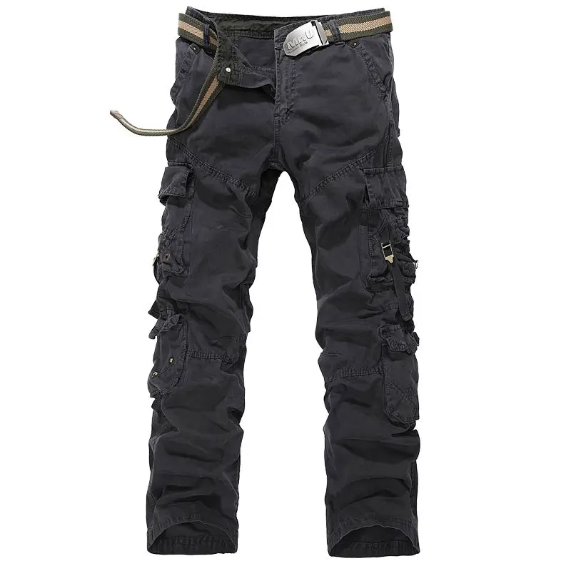 Free Shipping New Men's Fashion Casual Outdoor Pockets Army Camouflage Combat Camo Sports Cotton Long Cargo Pants Trousers | Мужская