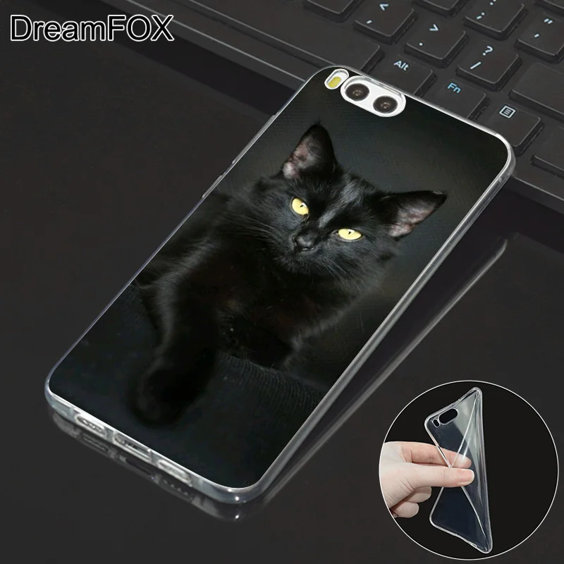 DREAMFOX M202 Cute Cat Soft TPU Silicone Case Cover For Xiaomi Mi Note 2 3 4 5 6 8 SE M5 4C 4S 5C 5S 5X 6X A1 Plus |