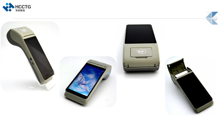 Поддержка 1D 2D сканирования Ручной NFC Android POS с принтером HCC-Z91
