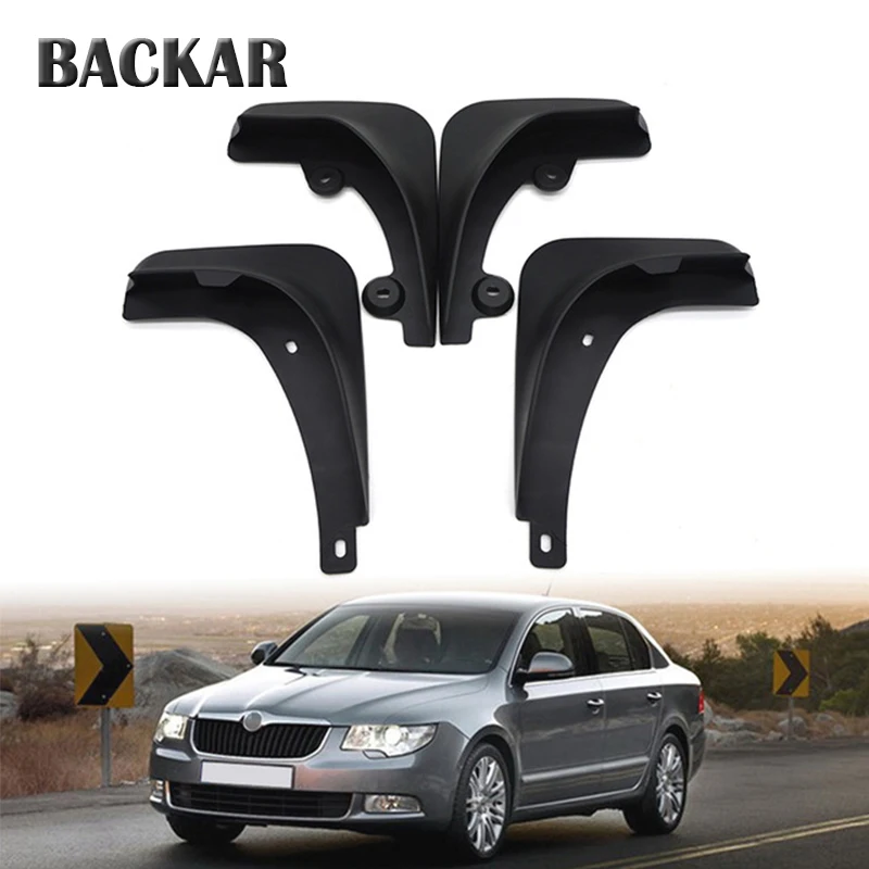 Backar автомобильные передние и задние брызговики для Skoda Superb седан B6 2008 2009 2010 2011 2012