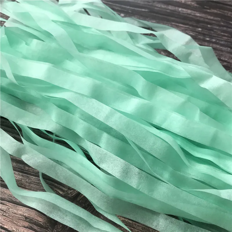 14 tiffany 5 шт. 35 см гирлянда из папиросной бумаги с кистями Свадебные украшения день рождения детский душ вечерние украшения DIY товары для дома - Цвет: 14 tiffany