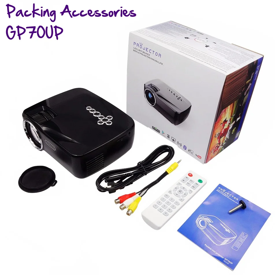 Simplebeamer GP70UP мини умный проектор на Android беспроводной WiFi светодиодный Видеопроектор для мобильного телефона Projetor HDMI USB