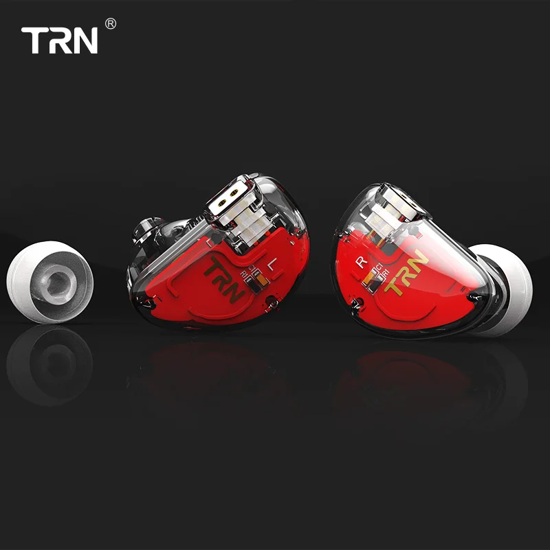Clear without mic TRN V30 2BA+ 1DD гибридные наушники в ухо IEM HIFI DJ Monito спортивные наушники ушные наушники гарнитура 2Pin DetachableTRN V80/IM1 ZS10/AS10 - Цвет: Clear without mic