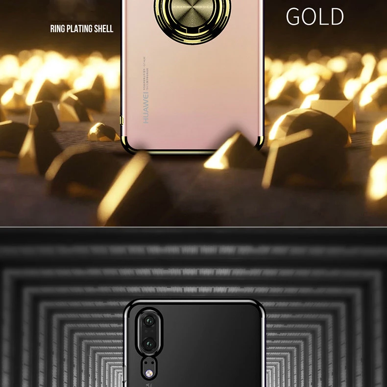 Мягкий чехол для Huawei P30 Pro Mate 30 20 P20 Lite Nova 5T 4e 3e Y9 Y7 Y5 Y6 Honor V20 V10, чехол с кольцом на палец