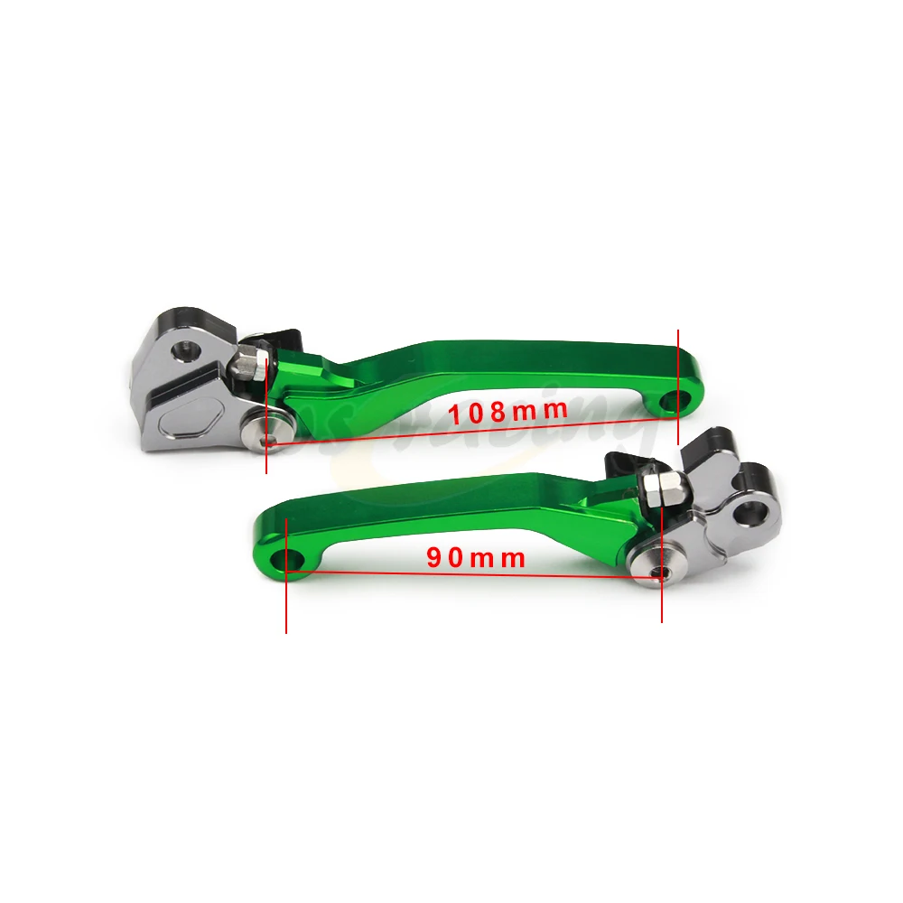 Складной поворотный рычаг сцепления и тормоза для KAWASAKI KX65 00-20 KX85 01-20 KX125 00-05 KX250 KX250F