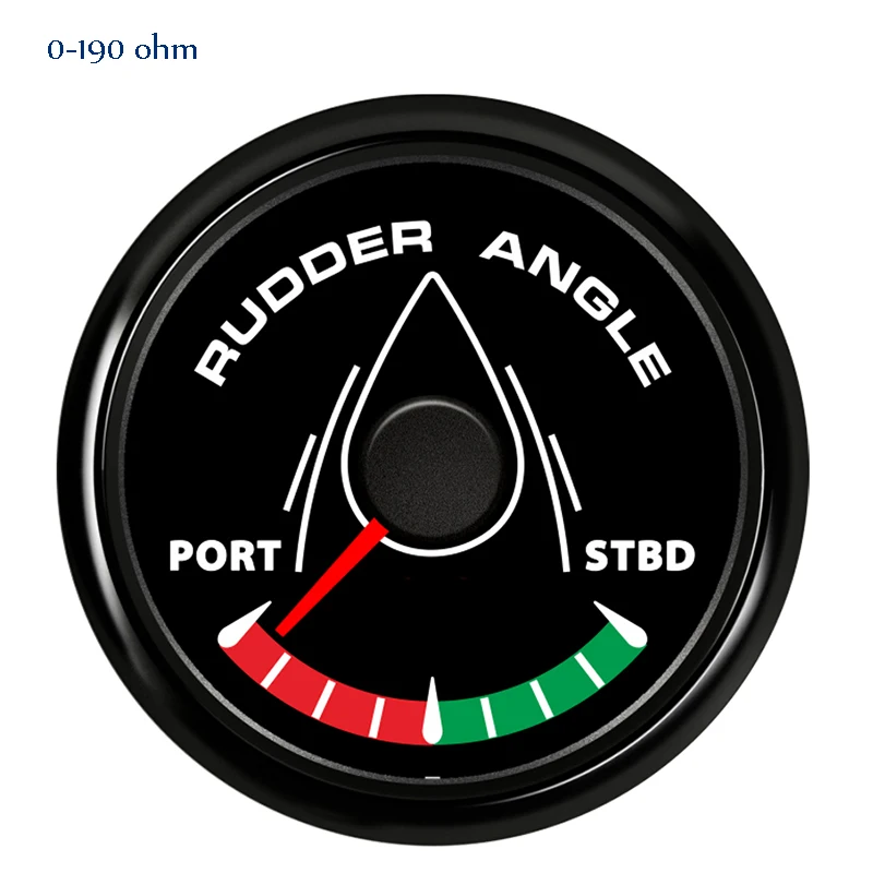 52/85 мм Морской Руль датчик угла 0-190ohm метр Порты и разъёмы-STBD для яхты сосуд с 8-Цвет Подсветка 9-32 в пост