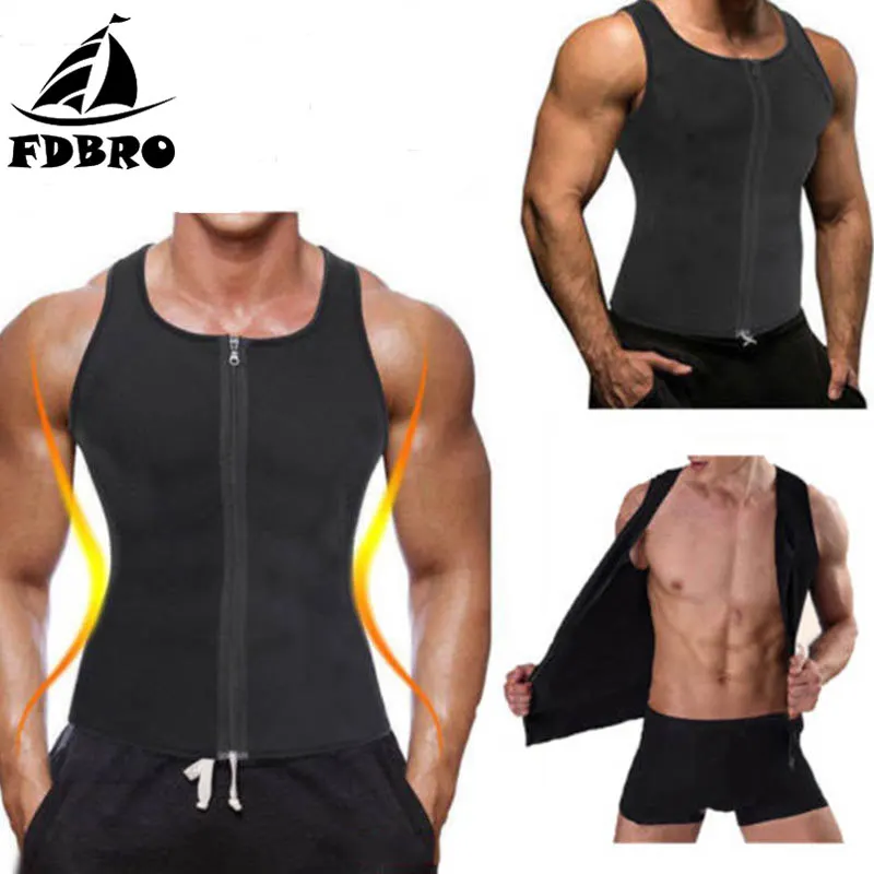 Тренировочная рубашка FDBRO костюм для сауны мужской тренировочный жилет