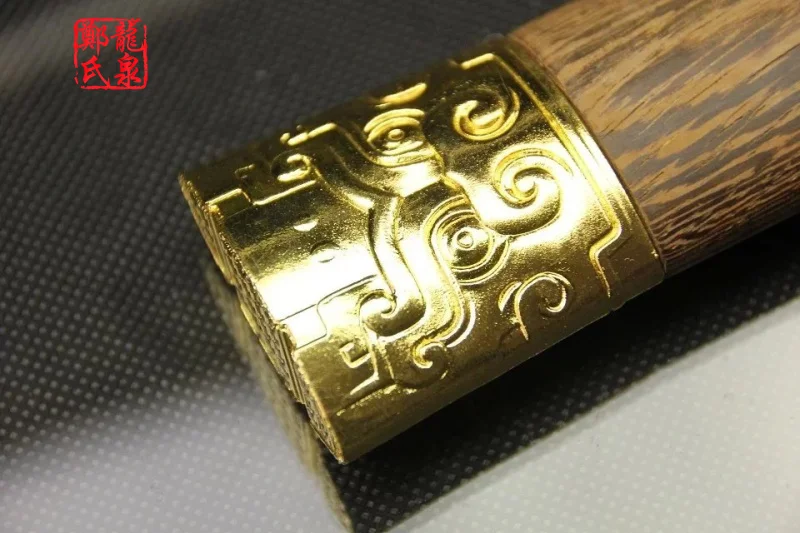 Китайский меч цветные складные стальные Позолоченные фитинги розовый