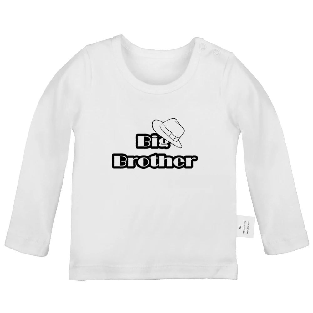 Big Sister Brother Funny Princess Belle eye totem Newborn Baby T-shirts Toddler Graphic Solid color Long sleeve Tee Tops | Мать и ребенок