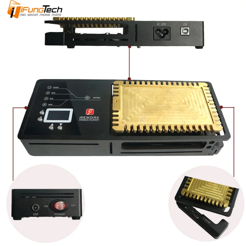 Паяльная станция для деталей поверхностного монтажа SMD iPhone X XS MAX PCB Материнская