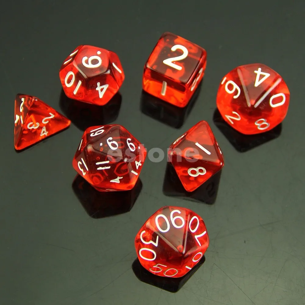 Бесплатная доставка мульти сторонний Die D4 D6 D8 D10 D12 D20 MTG RPG D & DND настольная игра