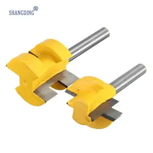 Фреза с хвостовиком 14 дюйма, 2 шт.компл., Концевая фреза с хвостовиком 14 дюйма, инструменты для деревообработки