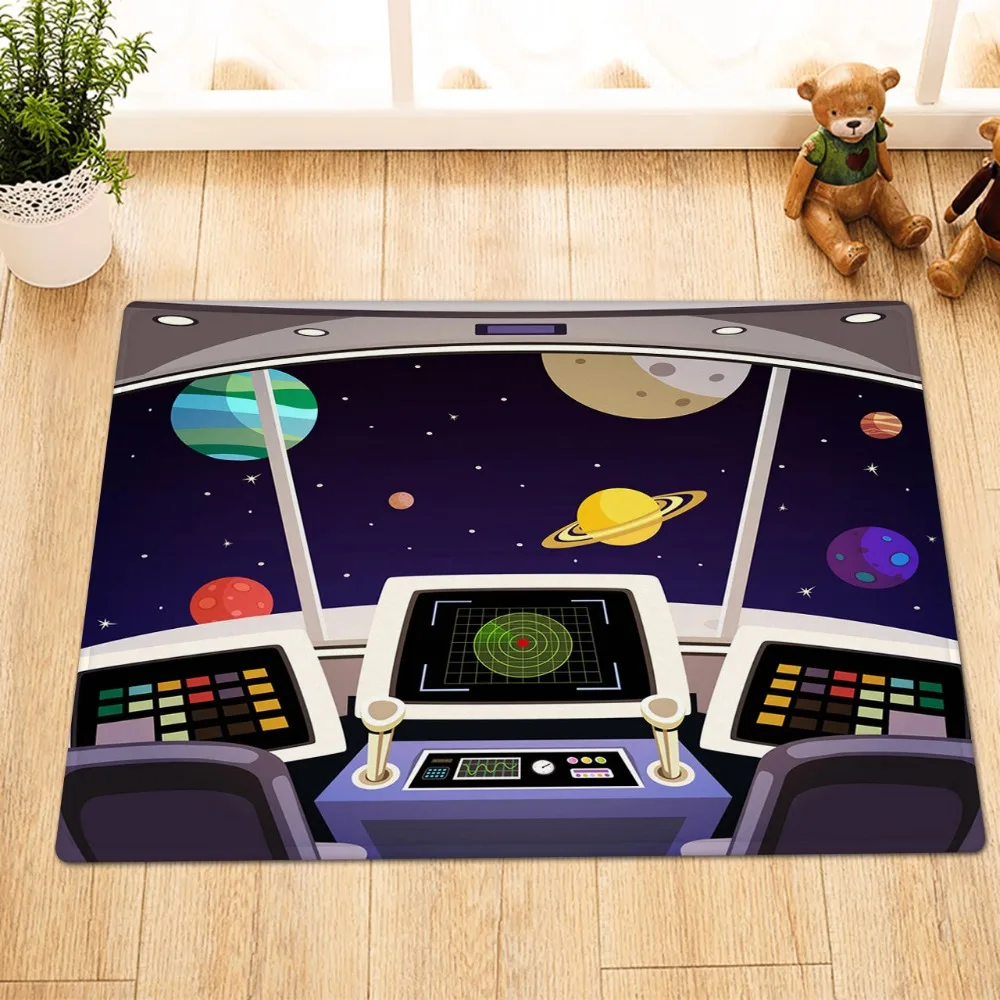 LB Milky Way космический корабль Сатурн Марс планета занавеска для душа ванная
