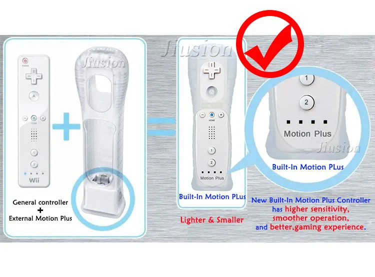 Встроенный геймпад Motion Plus для пульта дистанционного управления nind wii Nunchuck силиконовый чехол для джойстика nintendo аксессуары для игр